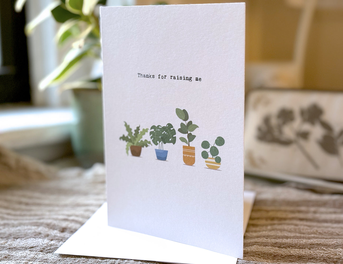 Thanks for Raising Me Potted Plants Mother's Day Card