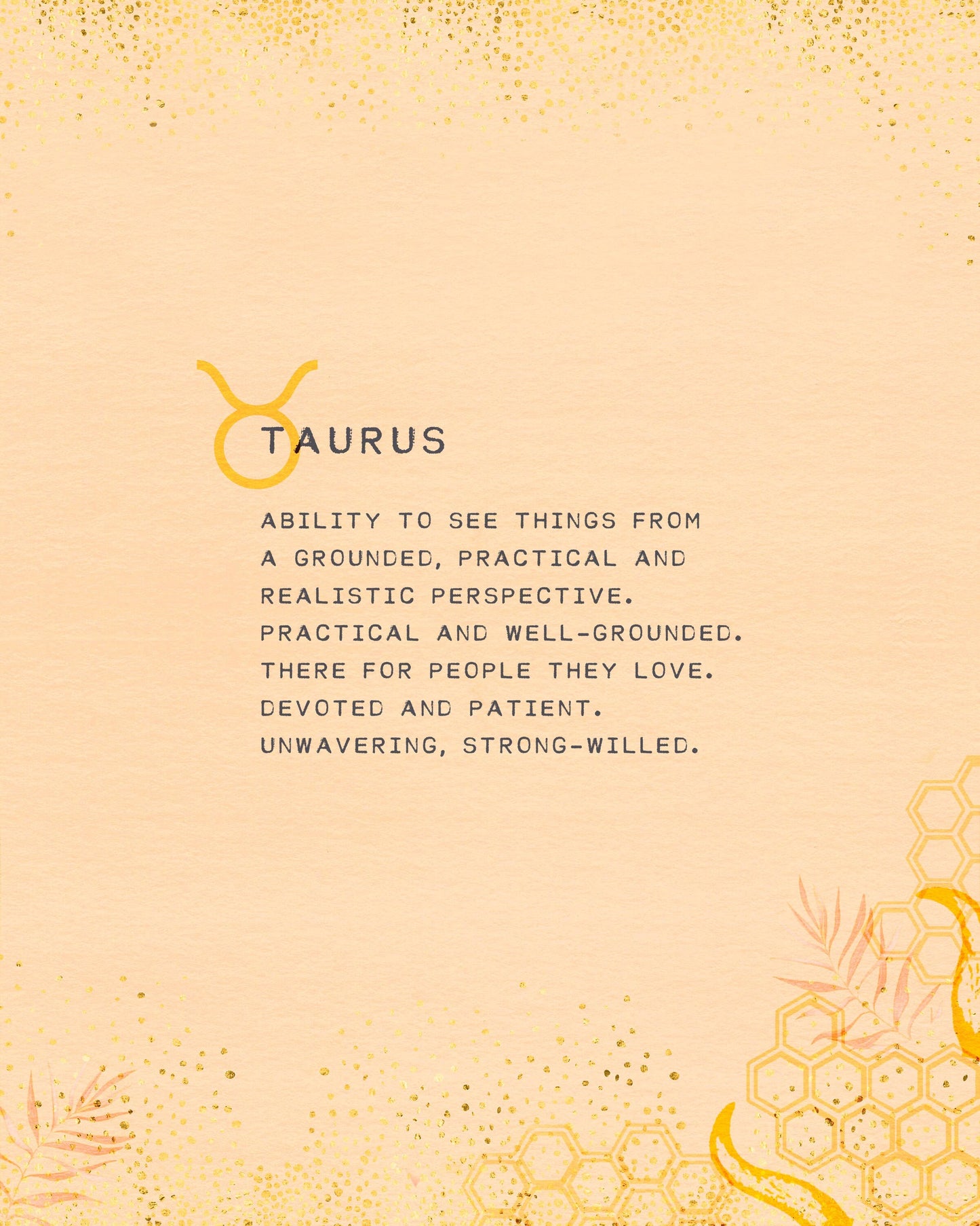 Taurus star sign art